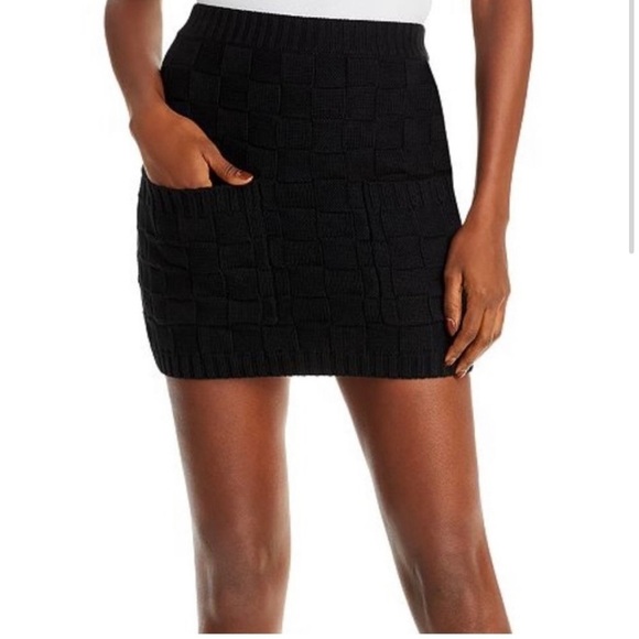 STAUD Dunes Checkerboard Mini Skirt medium - Picture 1 of 6
